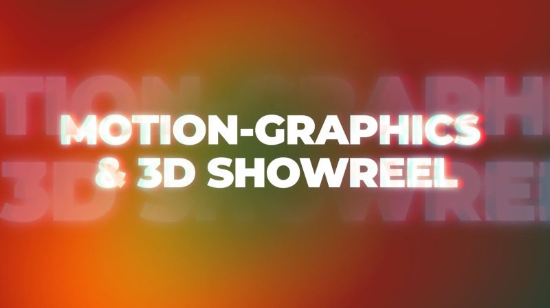 3D & Motion-graphics showreel 2023/24